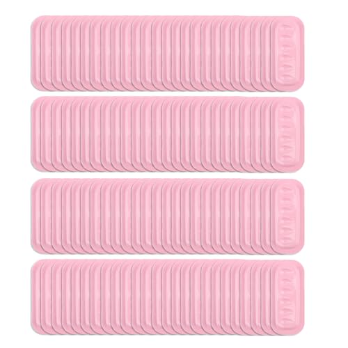 100 praktische Wimpernkleber-Halter, professionelles Silikon-Make-up-Werkzeug für Wimpernverlängerungen und Beauty-Zubehör, Silikon-Palette von Wegiwuca