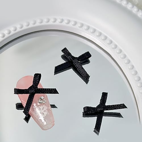 10pcs Bow Charme Buntes Band Nagel Bogen Halloween Valentines Weihnachtszubehör Für Kunsthandwerk Teenager Frauen von Wegiwuca