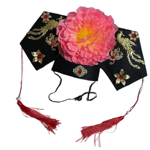 Anspruchsvolle Queenly Haarschmuck, einzigartige ethnische Kopfbedeckung, Quasten, Kopfbedeckung, Abendkleid, Haar-Accessoire von Wegiwuca