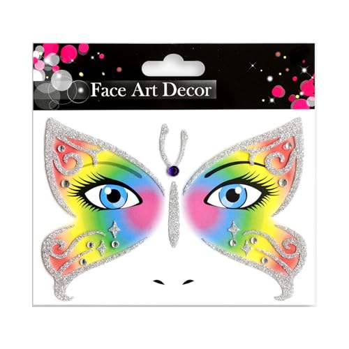 Gesicht Körper Temporärer Make Up Aufkleber Glitzerten Kristall Halloween Party Cosplay Animal Coaplsy Proms von Wegiwuca
