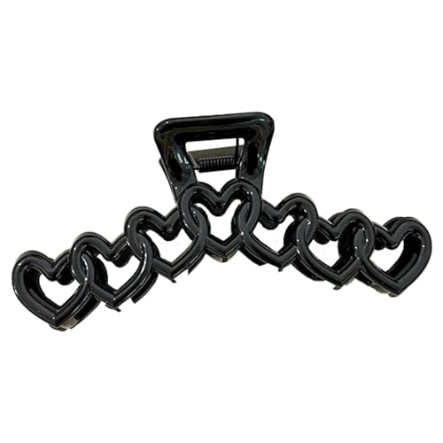 Haarklammer in Herzform, für Damen, Hautpflege, Camping, Pferdeschwanz, Kieferclip, multifunktional, zum Waschen des Gesichts, Haarklammer von Wegiwuca