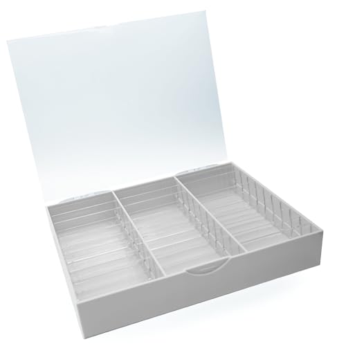 Klare Acrylbox Für Frauen Schützen Und Zeigen Ihre Falschen Nägel Verstellbaren Fächer Leicht Und Reisenfreundlich von Wegiwuca