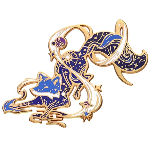 Modische Füchse Brosche Fade Resistant Brosche Pin Bequem Zum Tragen Von Corsage Pin Legierung Stoffschmuck Für Mädchen Füchse von Wegiwuca