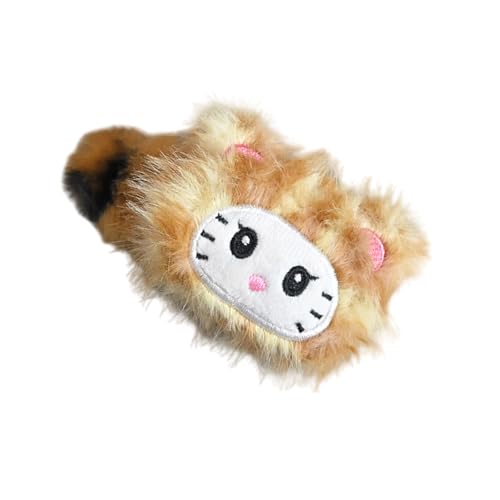 Modische Leoparden-Haarspange, Haarschmuck, weicher Plüsch, Haarschmuck, Kopfbedeckung, geeignet für Frauen und Styling-Liebhaber von Wegiwuca