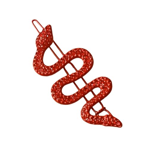 Stilvolle Schlangen-Haarspange mit Strass-Muster, Haarspangen für besondere Anlässe von Wegiwuca