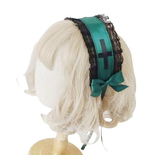 Vielseitiges Haarband mit Spitzenschleifen, stilvolle Schmetterlingsverzierung, Damen-Kopfschmuck für Themenveranstaltungen und tägliche Outfits von Wegiwuca