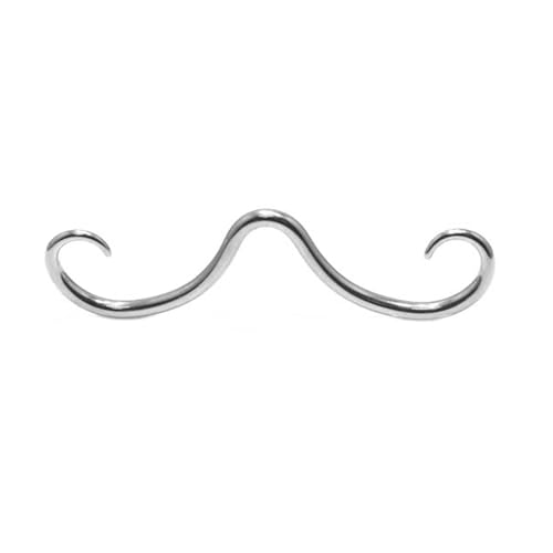 Wegiwuca Edelstahl Schnurrbart Septum Piercing Nasenringe Einzigartige Nasenstollen Hoop Mode Septum Body Schmuck Leicht Zu Verwendendem Schmuck Für Männer Und Frauen von Wegiwuca