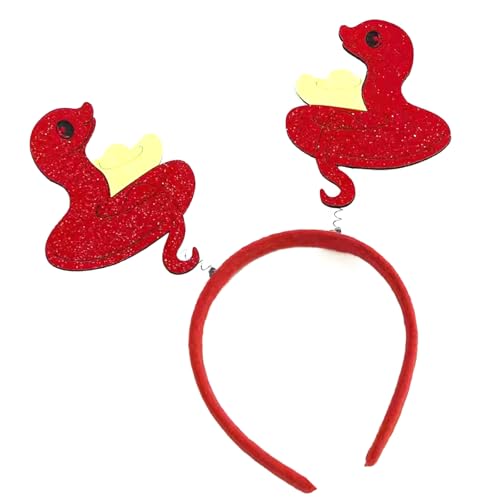 Wegiwuca Kreatives Schlangen-Stirnband, Schlangen-Design, Kopfschmuck, Cosplay-Zubehör für das Jahr der Schlangenfeiern von Wegiwuca