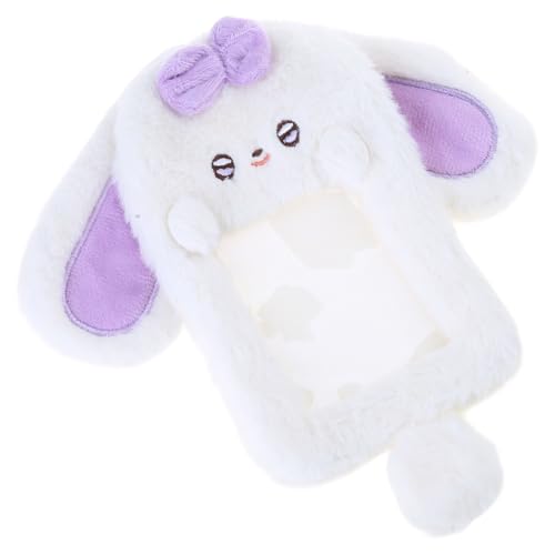 Wegiwuca Lovely Rabbits Photocard Holder Plush Animal Photocard Holder Cartoon Rabbits Photo Sleeve Credit Card Protector Plush Photocard Holder Cartoon Card Holder Bus Card Protective Case, C von Wegiwuca