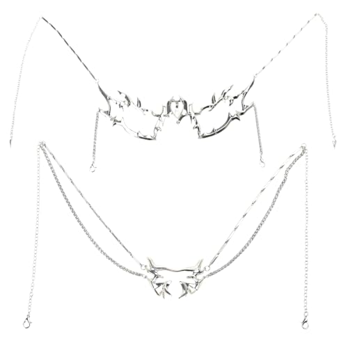 Wegiwuca Packung Mit 2 Mechanischen Halbketten Verstellbares Metall Cosplay Accessoire Messing Textur Geeignet Für Party Und Event Geeignet von Wegiwuca