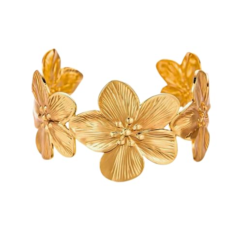 Wei Tech Armreifen open (Blumen) von Wei Tech