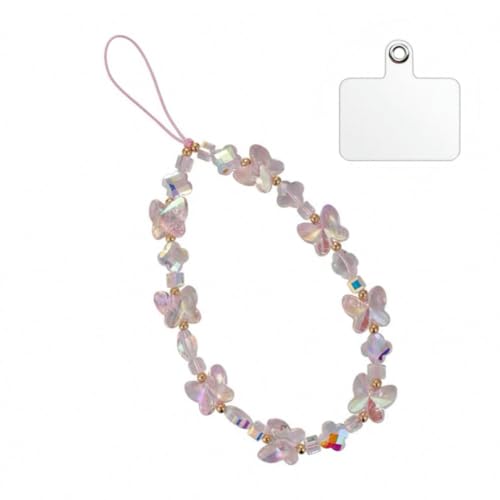 Wei Tech Funkelnde Schlüsselanhänger – Glitzernde Perlen, schöne Farben, Handy Anhänger für Smartphones, Taschen & Accessoires, Stylisches Deko-Gadget von Wei Tech