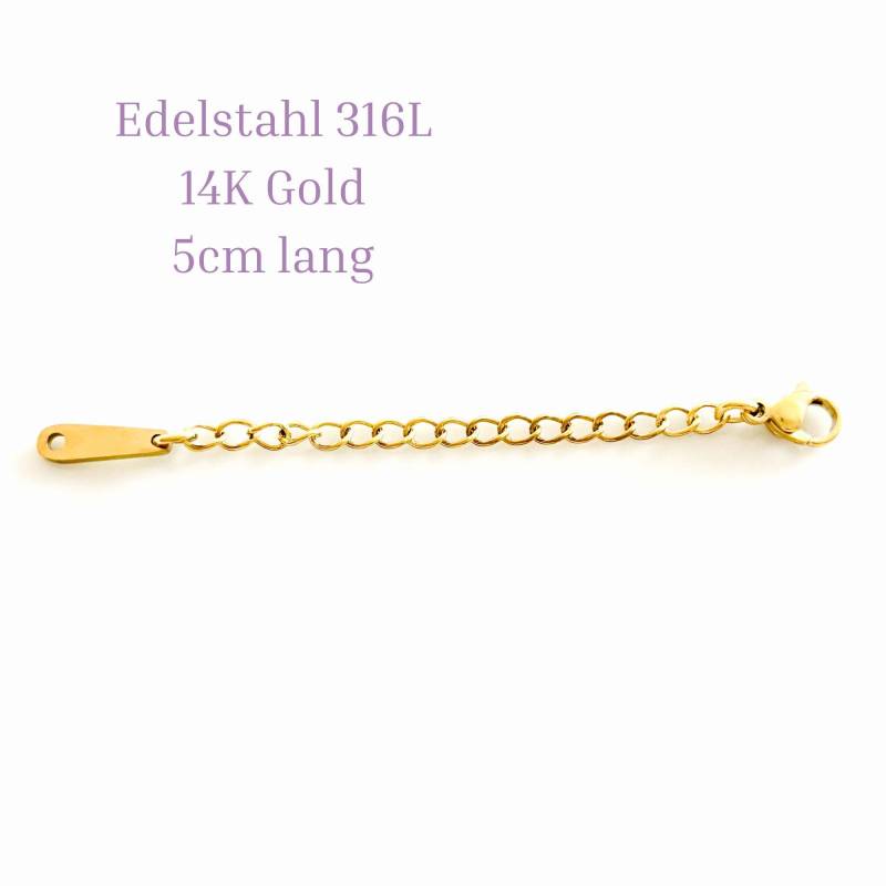 316L Edelstahl Verlängerungskette 14 Karat Goldplattiert, 5cm Lang, Hypoallergen, Kettenverlängerung, Kettenverschluss, Schmuckherstellung 316L Edelstahl Verlängerungskette 14 Karat Goldplattiert, 5cm Lang, Hypoallergen, Kettenverlängerung, Kettenverschluss, Schmuckherstellung von WeiberkramShop