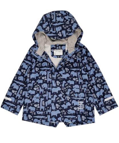 Kleinkinder Jacken 10-36 Monate Jungen Mädchen Baby Regenjacken Unisex wasserdicht Kapuzenjacke Übergangsjacke atmungsaktive Jacke Regenmantel Wetterfest (DE/NL/SE/PL, Numerisch, 98, Z3) von Weichers