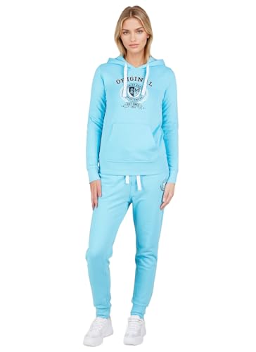 Weichers Damen Trainingsanzug S-XL Hausanzug Set Jogginganzug Sportanzug Hoodie Zipper Hose Sweatjacke Jogginghose (8, XL) von Weichers