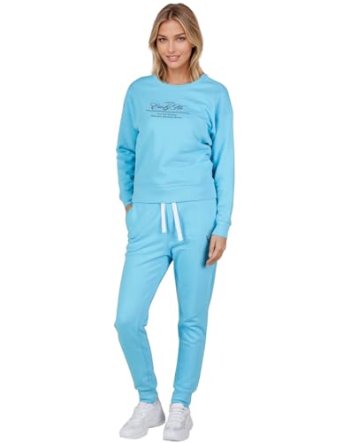 Weichers Damen Trainingsanzug S-XL Hausanzug Set Jogginganzug Sportanzug Hoodie Zipper Hose Sweatjacke Jogginghose (9, L) von Weichers