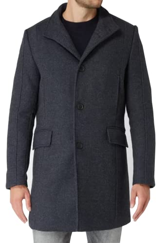 Weichers Herren Mantel mit Knöpfen und Reverskragen Jacke Business Männer elegant Winterjacke Kurzmantel Wintermantel (6369, M) von Weichers