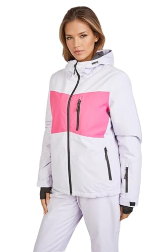 Weichers Skianzug Gr.M-XXL Damen Skijacke Skihose Schneeanzug Pants mit Kapuze Winddicht Wasserdicht Skifahren Schnee (05, L) von Weichers