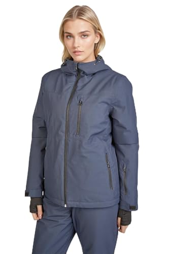 Weichers Skianzug Gr.M-XXL Damen Skijacke Skihose Schneeanzug Pants mit Kapuze Winddicht Wasserdicht Skifahren Schnee (07, M) von Weichers