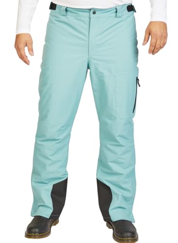 Weichers Skianzug Gr.S-XXL Damen Herren Skijacke Skihose Schneeanzug Pants mit Kapuze Winddicht Wasserdicht Skifahren Schnee (Hose Herren, B6, 52) von Weichers