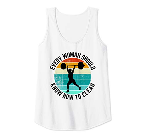 Damen Damen Every Woman Should Know How To Clean Tank Weight Lift Tank Top Damen Damen Every Woman Should Know How To Clean Tank Weight Lift Tank Top von Weight Lifting Shirts für Damen