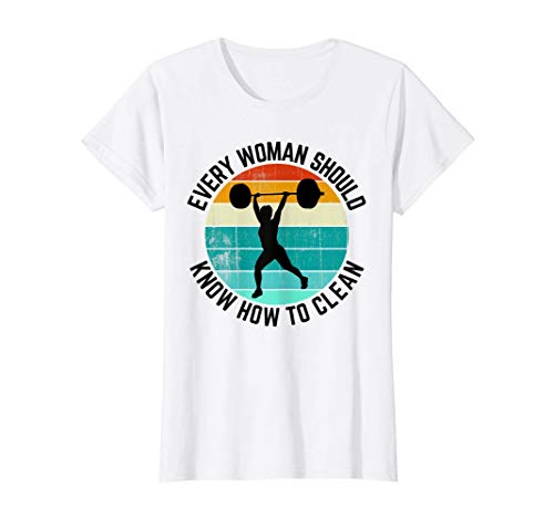 Damen Every Woman Should Know How To Clean Shirt Weight Lifting T-Shirt Damen Every Woman Should Know How To Clean Shirt Weight Lifting T-Shirt von Weight Lifting Shirts für Damen