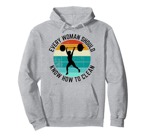 Damen Every Woman Should Know How To Clean Tank Weight Lift Pullover Hoodie Damen Every Woman Should Know How To Clean Tank Weight Lift Pullover Hoodie von Weight Lifting Shirts für Damen