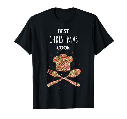 Weihnachten Christmas Xmas Kochen Koch Hobbykoch T-Shirt, Herren, Unisex-Erwachsene, Kurzarm, T-Shirt, Schwarz, S von Weihnachten Christmas Xmas Kochen Koch Hobbykoch