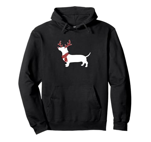 Dackel Dachshund mit Geweih Weihnachten X-mas Geschenk Pullover Hoodie Dackel Dachshund mit Geweih Weihnachten X-mas Geschenk Pullover Hoodie von Weihnachten Dachshund Dackel Geschenke