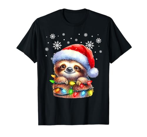 Faultier Weihnachten Familien Outfit Kinder Weihnachts T-Shirt von Weihnachten Familie Herren Damen Kinder Bekleidung