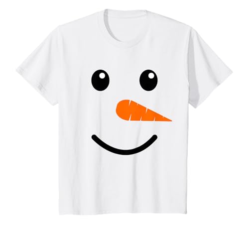 Kinder Schneemann Kostüm Kinder Schneemann Gesicht T-Shirt von Weihnachten Familie Herren Damen Kinder Bekleidung