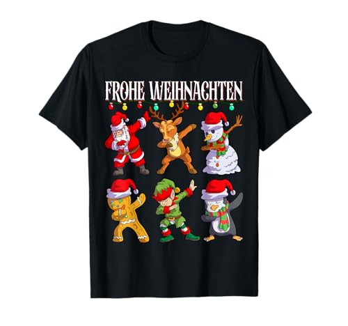 Frohe Weihnachten Santa Elf Kinder Männer Familie Weihnachts T-Shirt Frohe Weihnachten Santa Elf Kinder Männer Familie Weihnachts T-Shirt von Weihnachten Familie Outfits Dabbing Santa