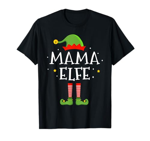 Mama Elfe Kostüm für Weihnachten Familien Outfit Partnerlook T-Shirt Mama Elfe Kostüm für Weihnachten Familien Outfit Partnerlook T-Shirt von Weihnachten Familien Outfit Shop