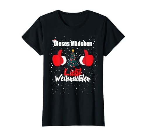 Dieses Mädchen Liebt Weihnachten Weihnachtsoutfit für Kinder T-Shirt von Weihnachten Kleidung Mädchen & Jungen Co.