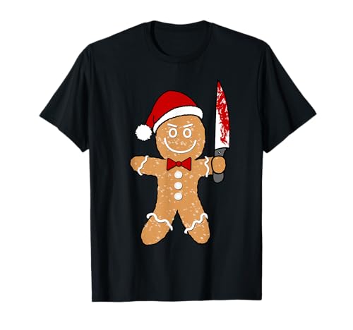 Weihnachten Lebkuchenmann Böse Lustig Damen Herren Geschenk T-Shirt Weihnachten Lebkuchenmann Böse Lustig Damen Herren Geschenk T-Shirt von Weihnachten Kleidung von JOHN ROMEO