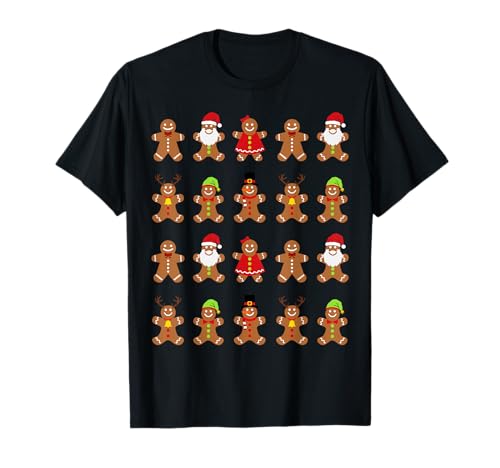 Weihnachten Lebkuchenmann Fun Motiv Familienoutfit T-Shirt - Herren, Unisex Kinder - Schwarz - S - Kurzarm - Klassische Passform - Cartoon - Weihnachten - 2023 Weihnachten Lebkuchenmann Fun Motiv Familienoutfit T-Shirt - Herren, Unisex Kinder - Schwarz - S - Kurzarm - Klassische Passform - Cartoon - Weihnachten - 2023 von Weihnachten Lebkuchenmann Fun Motiv Familienoutfit