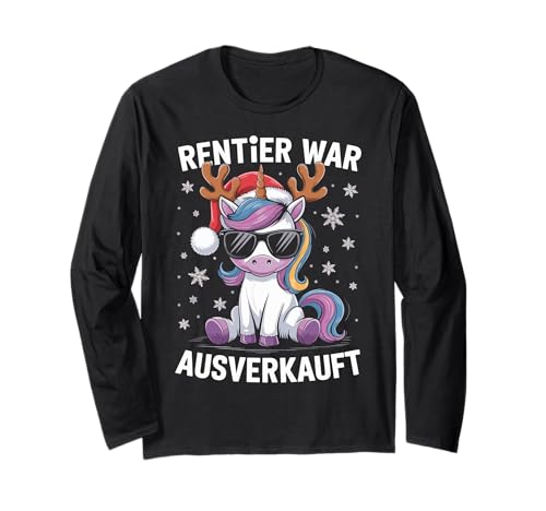 Weihnachts Shirt Damen Herren Rentier war ausverkauft Lustig Langarmshirt Weihnachts Shirt Damen Herren Rentier war ausverkauft Lustig Langarmshirt von Weihnachten Shirt Herren Weihnachtsshirt Lustig