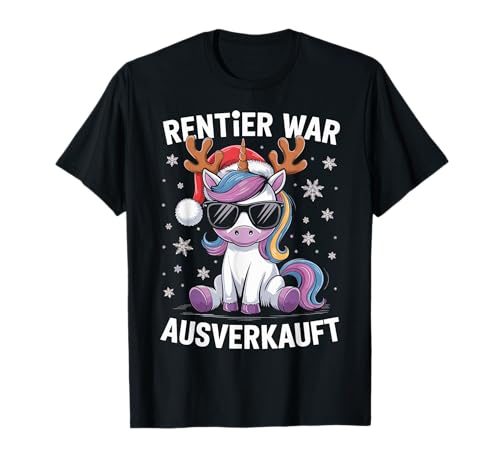 Weihnachts Shirt Damen Herren Rentier war ausverkauft Lustig T-Shirt Weihnachts Shirt Damen Herren Rentier war ausverkauft Lustig T-Shirt von Weihnachten Shirt Herren Weihnachtsshirt Lustig
