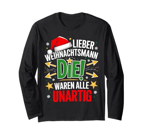 Weihnachts Shirt Herren Damen Weihnachtsmann Weihnachten Langarmshirt Weihnachts Shirt Herren Damen Weihnachtsmann Weihnachten Langarmshirt von Weihnachten Shirt Herren Weihnachtsshirt Lustig