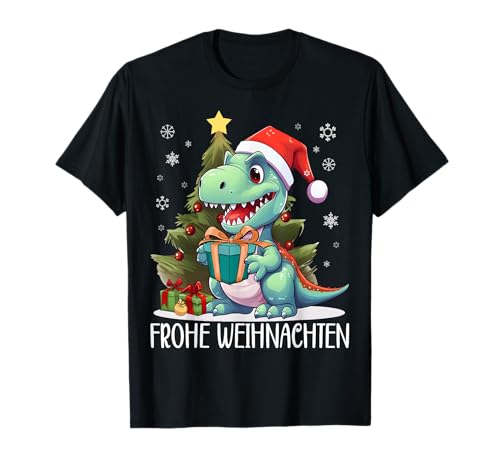 Frohe Weihnachten Familie Kinder Dino T Rex Weihnachts T-Shirt Frohe Weihnachten Familie Kinder Dino T Rex Weihnachts T-Shirt von Weihnachten Shirts Dino T Rex Weihnachtsshirts
