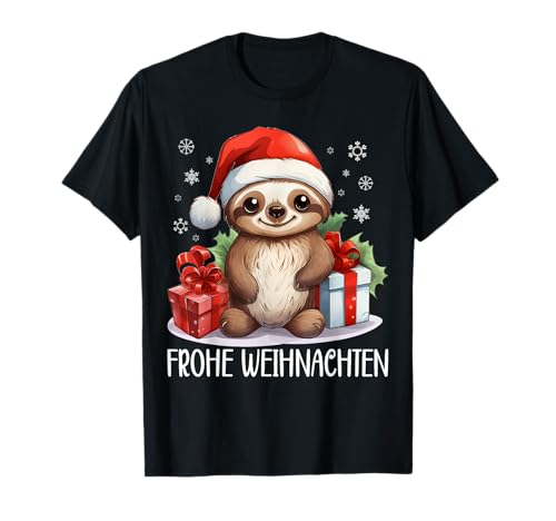 Frohe Weihnachten Familie Kinder Outfit Faultier Weihnachts T-Shirt von Weihnachten Shirts Faultier Weihnachtsshirts