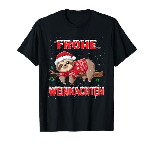 Weihnachtsshirt Damen Herren Kinder Faultier Lustiges Outfit T-Shirt Weihnachtsshirt Damen Herren Kinder Faultier Lustiges Outfit T-Shirt von Weihnachten Shirts Faultier Weihnachtsshirts