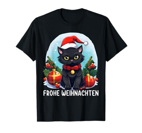 Frohe Weihnachten Familie Kinder Outfit Katze Weihnachts T-Shirt Frohe Weihnachten Familie Kinder Outfit Katze Weihnachts T-Shirt von Weihnachten Shirts Katze Weihnachtsshirts