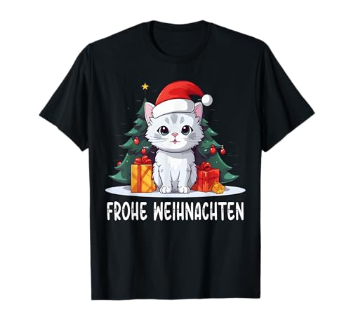 Frohe Weihnachten Familie Kinder Outfit Katze Weihnachts T-Shirt Frohe Weihnachten Familie Kinder Outfit Katze Weihnachts T-Shirt von Weihnachten Shirts Katze Weihnachtsshirts