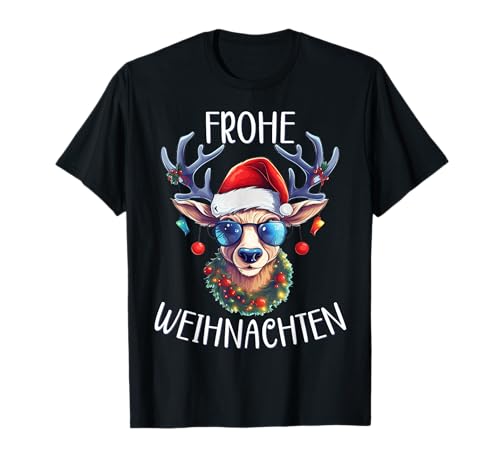 Frohe Weihnachten Familie Kinder Outfit Rentier Weihnachts T-Shirt Frohe Weihnachten Familie Kinder Outfit Rentier Weihnachts T-Shirt von Weihnachten Shirts Rentier Weihnachtsshirts
