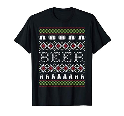 Xmas Bier Männer Frauen Hässliche Weihnachten T-Shirt Xmas Bier Männer Frauen Hässliche Weihnachten T-Shirt von Weihnachten Ugly Tees Co.