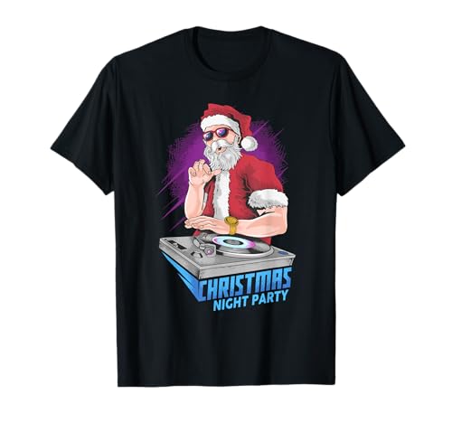 Weihnachtsmann DJ Weihnachten Party Damen Herren T-Shirt Weihnachtsmann DJ Weihnachten Party Damen Herren T-Shirt von Weihnachten Weihnachtsmann Christkind XMAS