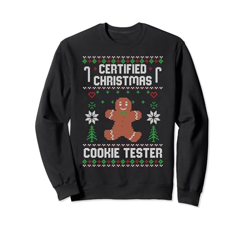 Certified christmas cookie tester ugly sweater Herren Damen Sweatshirt Certified christmas cookie tester ugly sweater Herren Damen Sweatshirt von Weihnachten lustig Certified cookie tester