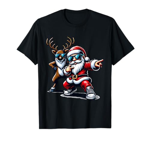 Santa Claus is dancing on xmas Christmas funny men women T-Shirt Santa Claus is dancing on xmas Christmas funny men women T-Shirt von Weihnachten lustiges Geschenk mit Spruch