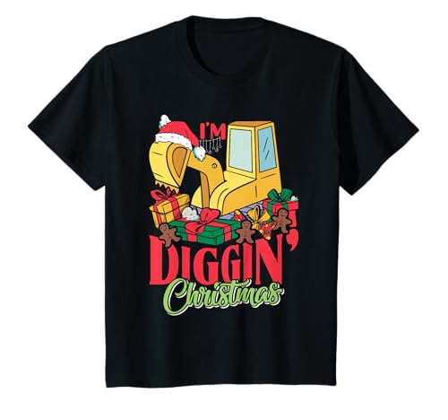 Kinder Weihnachten Kostüm I'M DIGGIN' CHRISTMAS Kinder T-Shirt von Weihnachts Geschenke Baby Weihnachten Kostüm